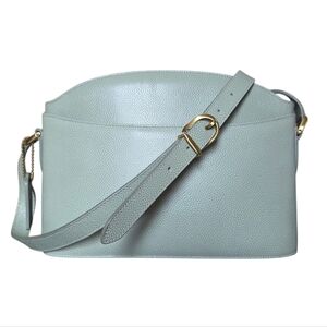 Vintage Coach Madison Regis Light Jade Pebbled Leather Shoulder Bag Italy